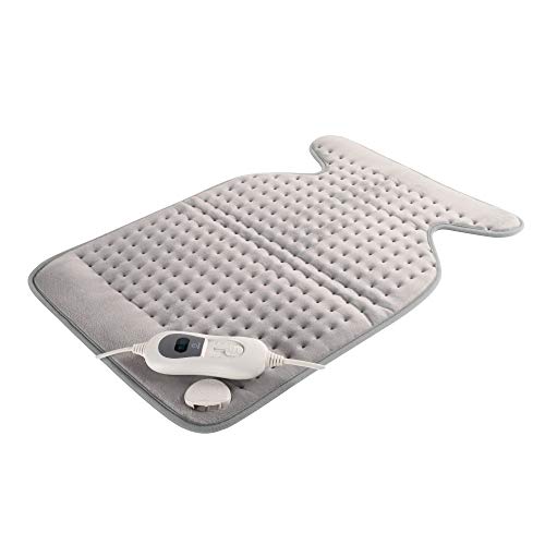 Mobiclinic, Almohadilla eléctrica, Dorsal y Cervical, 62x43, Muy bajo consumo, 100W, Almohadilla térmica, 3 Niveles de calor, Apagado automático, Lavable, Para espalda, Esterilla eléctrica