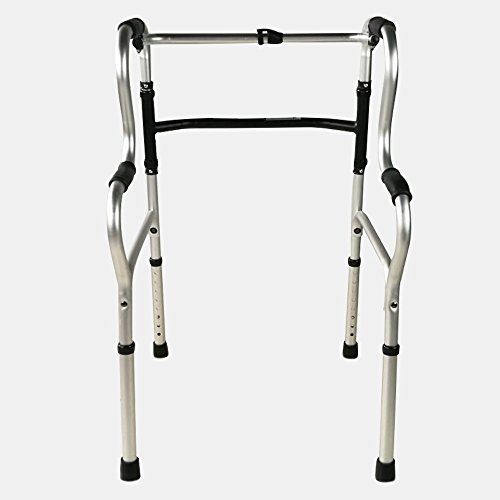 Mobiclinic, Andador para ancianos, Pórtico, Aluminio, Marca Española, Plegable, Conteras antideslizantes, Ligero, Altura regulable, Sin ruedas, 4 apoyos, Personas mayores, Andador para adultos