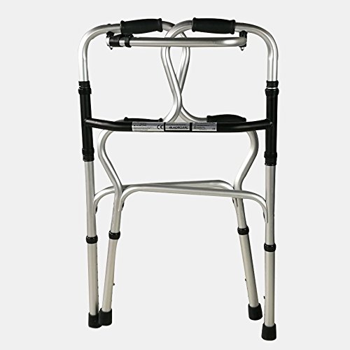 Mobiclinic, Andador para ancianos, Pórtico, Aluminio, Marca Española, Plegable, Conteras antideslizantes, Ligero, Altura regulable, Sin ruedas, 4 apoyos, Personas mayores, Andador para adultos