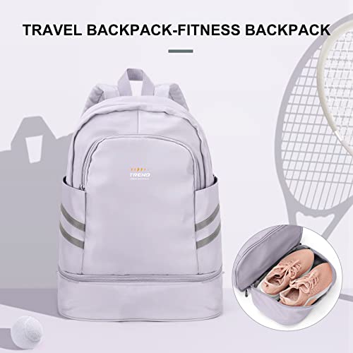 Mochila de Gimnasio para Mujer con Compartimento para Zapatos, Mochila Grande de Viaje para portátil, Impermeable, Informal, Mochila Escolar, Mochila Deportiva, Bolsa de Gimnasio para natación, Yoga