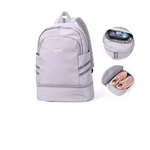 Mochila de Gimnasio para Mujer con Compartimento para Zapatos, Mochila Grande de Viaje para portátil, Impermeable, Informal, Mochila Escolar, Mochila Deportiva, Bolsa de Gimnasio para natación, Yoga