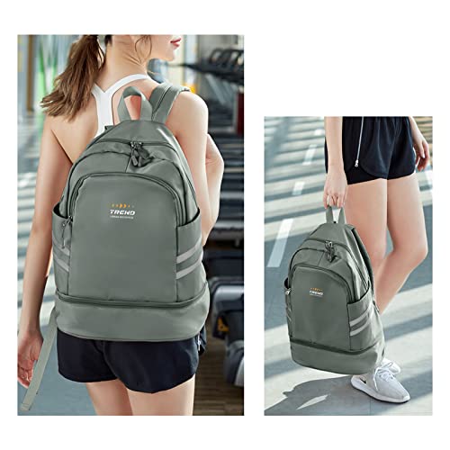 Mochila de Gimnasio para Mujer con Compartimento para Zapatos, Mochila Grande de Viaje para portátil, Impermeable, Informal, Mochila Escolar, Mochila Deportiva, Bolsa de Gimnasio para natación, Yoga