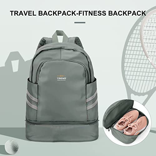 Mochila de Gimnasio para Mujer con Compartimento para Zapatos, Mochila Grande de Viaje para portátil, Impermeable, Informal, Mochila Escolar, Mochila Deportiva, Bolsa de Gimnasio para natación, Yoga