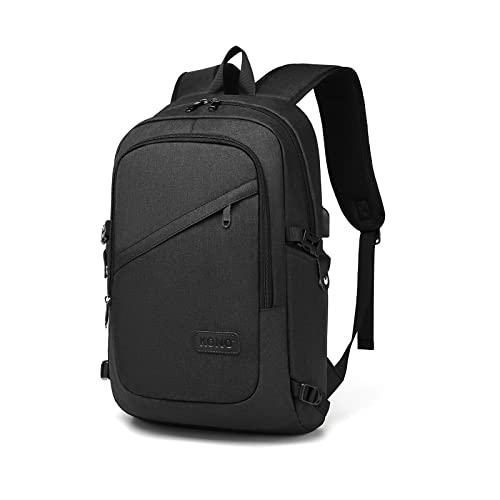 Mochila Hombre Mochila Portatil Impermeable Mochila Ordenador Portatil 15.6 Pulgadas con Puerto USB Mochila Antirrobo Backpack Laptop para Ordenador del Negocio Trabajo Diario Viaje Escolares Negro