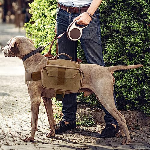 Mochila Para Perro, Alforjas Perro, Mochila Arnés Chaleco Para Perro, Paquete De Perro, para camping, senderismo, viajes, perros grandes