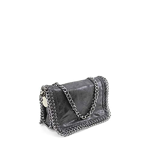 MODELISA - Bolso Bandolera Cadena Para Mujer (Negro)