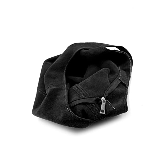 MODELISA - Bolso Saco Antelina Shopper Casual Mujer (Negro)