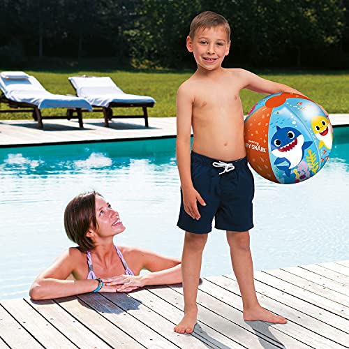 Mondo Toys - BABY SHARK Beach Ball - Balón de playa y agua – Pelota Hinchable ø 50 cm - Ideal para niño/niña - 16890