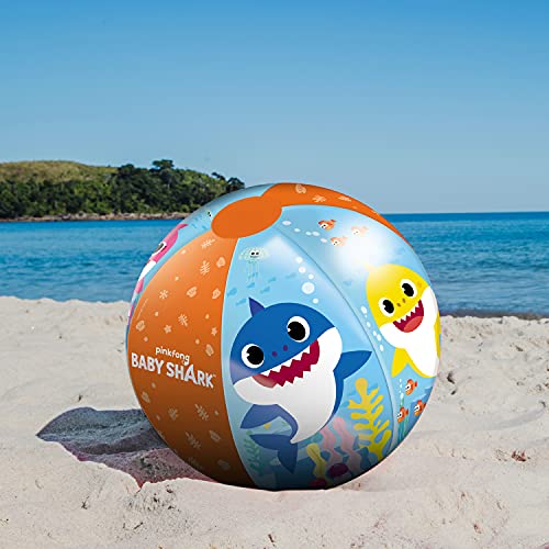 Mondo Toys - BABY SHARK Beach Ball - Balón de playa y agua – Pelota Hinchable ø 50 cm - Ideal para niño/niña - 16890