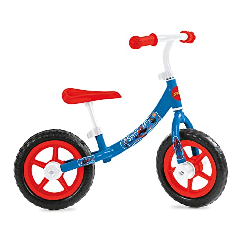 Mondo Toys Spiderman Balance Bike - Bicicleta sin Pedales para niños - Peso hasta 25 kg - Color Blanco/Azul/Rojo - 28501.