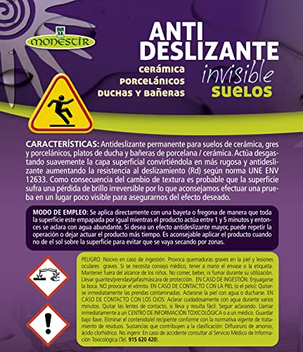 Monestir Antideslizante Suelos, Cerámica, Porcelánico, Bañeras y Duchas 1L