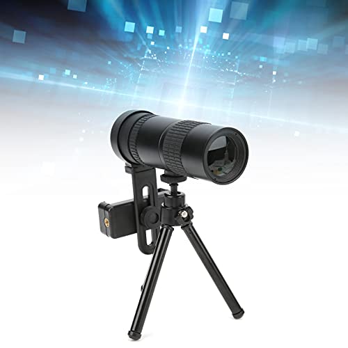 Monoculares 10‑300x40, Telescopio Monocular de Alta Definición, Telescopio de Camping con Soporte para Smartphone con Trípode, Lente de Objetivo de Apertura de 30 Mm, para Pesca Al Aire Libre