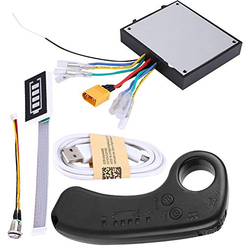 Monopatín eléctrico ESC Kit 430W 36V Doble accionamiento eléctrico Longboard Control sustituto Placa base Motor sin escobillas con indicador LED remoto 4 modos de velocidad diferentes for monopatín de