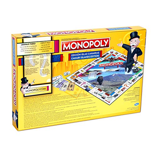 Monopoly Islas Canarias. Juego de Mesa- Versión bilingüe en castellano e inglés