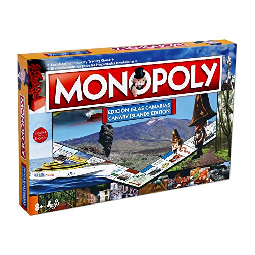 Monopoly Islas Canarias. Juego de Mesa- Versión bilingüe en castellano e inglés