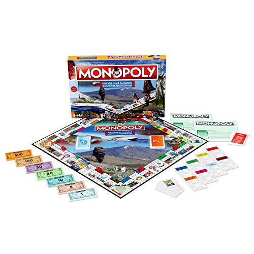 Monopoly Islas Canarias. Juego de Mesa- Versión bilingüe en castellano e inglés