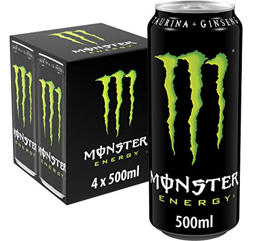 MONSTER ENERGY Original - Bebida energética - Pack de 4 latas 500 ml