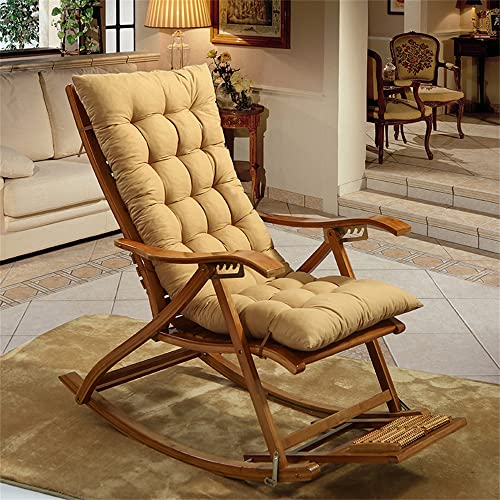 Morbuy Cojín para Tumbona de Jardín, Suave y Cómodo Cojín Reclinable Colchoneta Tumbona Exterior Ideal para Tumbonas, Sillas y Hamacas (48 * 120cm,Beige)