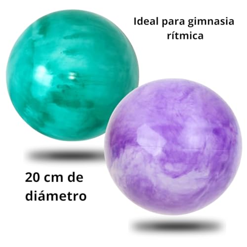 MOSFITO 2 Unidades| Pelota Gimnasia Ritmica Niña | Pelota Pequeña Pilates | Pelota Yoga | Gimnasia Ritmica Accesorios | Balon De Gimnasia Ejercicios |