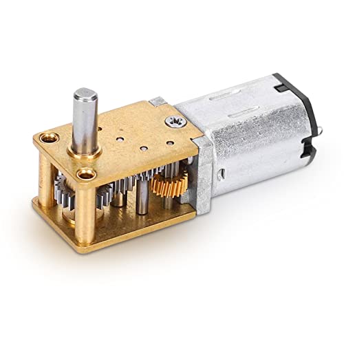 Motor micro de reducción de velocidad, motor eléctrico CW/CCW del engranaje de la rueda dentada del metal de N20 DC12V mini para RC Car Robot Model DIY Motor Toy(DC 12V 16RPM)