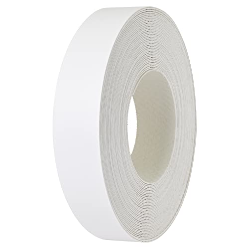 Mprofi MT® 5m Rollo-Cinta de Borde de Melamina-Con Adhesivo Termofusible-Borde de Borde para Estantes-Tablero de Construcción de Muebles-Cinta de Borde para Planchar-Blanco Liso 22mm