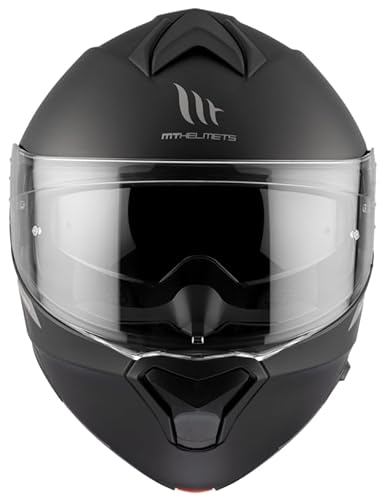 MT Helmet Casco Abatible Genesis Talla L(59/60) Negro Mate con homologacion 22.06