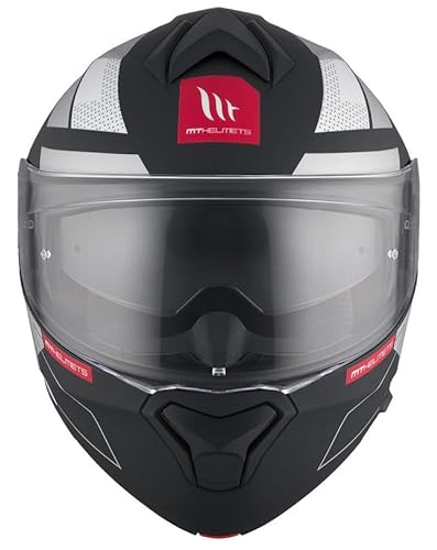 MT Helmet Casco Abatible Genesis Talla M (57/58) Modelo Talo Negro Mate Y Fluor con homologacion 22.06