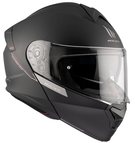 MT Helmet Casco Abatible Genesis Talla M ( 57/58) Negro Mate con homologacion 22.06