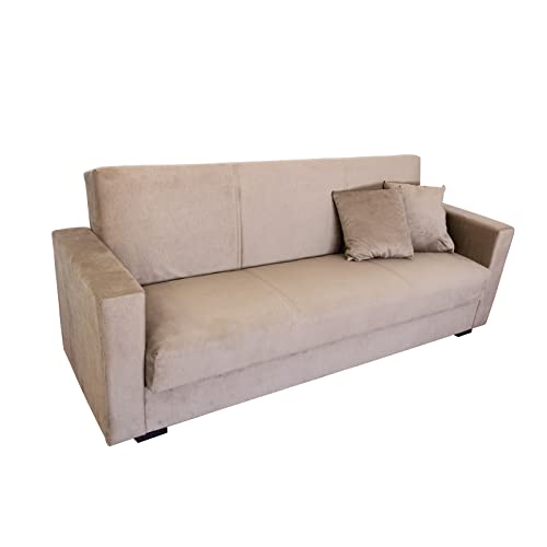 MUEBLIX.COM | Sofa Cama Navaleno | Sofa 3 Plazas | Sillón Cama | Cama Sofa | Sofa Cama Libro | Sistema Clic-Clac | Sofa de Diseño | Color Beige