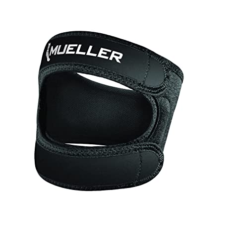 Mueller Adjustable Max Knee Strap, Rodillera, negro, talla universal