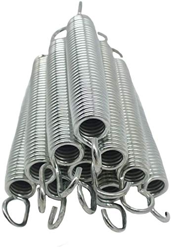 Muelles de trampolín, Metal Resistente a la corrosión, 10 muelles de trampolín de Fitness + 1 Herramienta de Resorte (165mm/6.5inch)