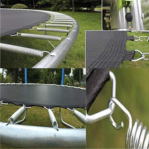 Muelles de trampolín, Metal Resistente a la corrosión, 10 muelles de trampolín de Fitness + 1 Herramienta de Resorte (165mm/6.5inch)