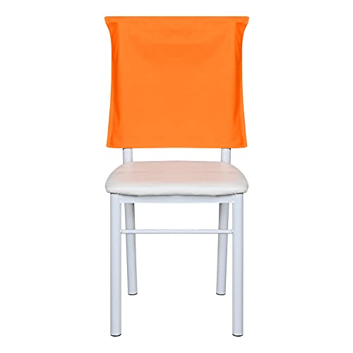 Muka Fundas para respaldo de silla escolar, bolsillos dobles de almacenamiento para respaldo de silla, bolsillos para silla de aula, color naranja