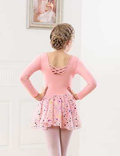 Mulnall Ballet de Niñas Leotards Gimnasia Tutú Vestidos de Danza para Niña Maillot de Danza Ropa de Ballet（EU40421-08-M）