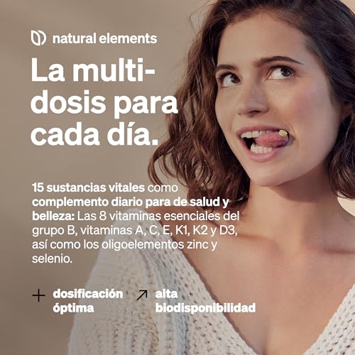 Multivitaminas – 365 comprimidos veganos – suministro anual – vitaminas A-Z, con vitamina K1 y K2 – sin aditivos innecesarios – producido en Alemania y probado en laboratorio