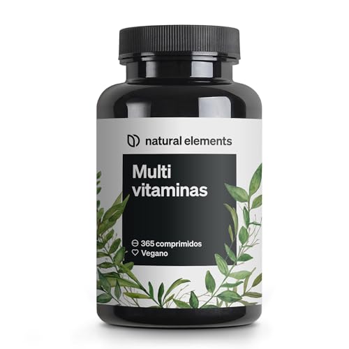 Multivitaminas – 365 comprimidos veganos – suministro anual – vitaminas A-Z, con vitamina K1 y K2 – sin aditivos innecesarios – producido en Alemania y probado en laboratorio