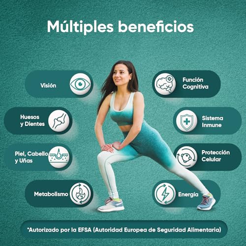 Multivitaminas y Minerales Para Hombre y Mujer Vegano 365 Comprimidos Sabor Menta - 25 Vitaminas y Minerales Esenciales Para Vitalidad con Vitamina C B D E Calcio Zinc Hierro Potasio Yodo.