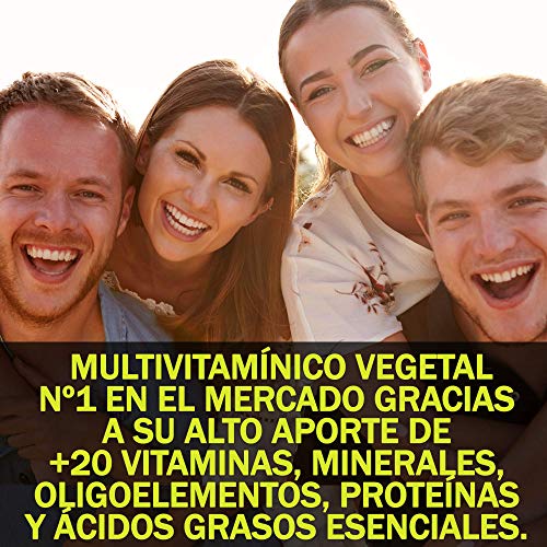 Multivitamínico Total | Fortalece tus defensas y protege tu Sistema Inmune | Vitamina C, A, B1, B2, B3, B5, B6 y B12 + Espirulina + Chlorella | Aporte eficaz de energía y vitalidad | 60U.