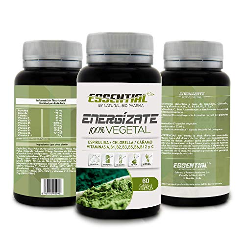 Multivitamínico Total | Fortalece tus defensas y protege tu Sistema Inmune | Vitamina C, A, B1, B2, B3, B5, B6 y B12 + Espirulina + Chlorella | Aporte eficaz de energía y vitalidad | 60U.