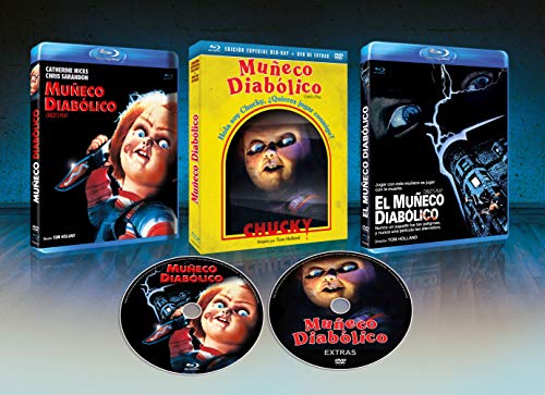 Muñeco Diabolico BD + DVD de Extras + Slip Cover 1988 Child's Play [Blu-ray]