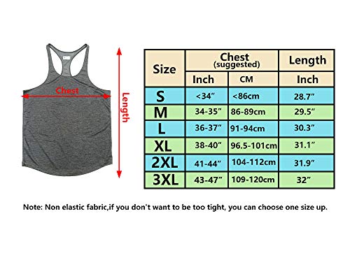 Muscle Cmdr Camiseta sin Mangas de Entrenamiento para Hombre,Camisetas de Tirantes Tombre Gym,Camiseta de Fitness con Espalda en Y para Hombre (Negro/L)