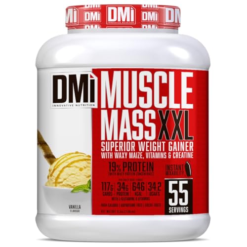 MUSCLE MASS XXL - SUPERIOR WEIGHT GAINER (Vanilla, 3.3 Kg (7.26 Lbs))