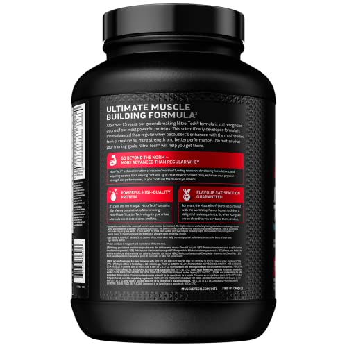 Muscletech Suplemento para Deportistas Nitro Tech Performance Series, Sabor de Chocolate - 907 gr