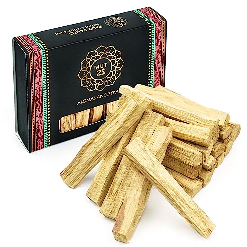 MUT22 Palo Santo Madera XL 250 gr, Palo Santo para Quemar y Purificar 100% Natural Sagrada Origen Perú (250 gr)