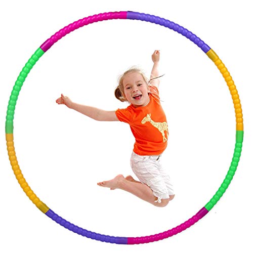 MXJFYY Hula Hoop Niña, Aro de Ejercicio Físico Ajustable Desmontable para Gimnasia, Baile, Juegos, Adelgazar para Niños y Niñas (60cm)