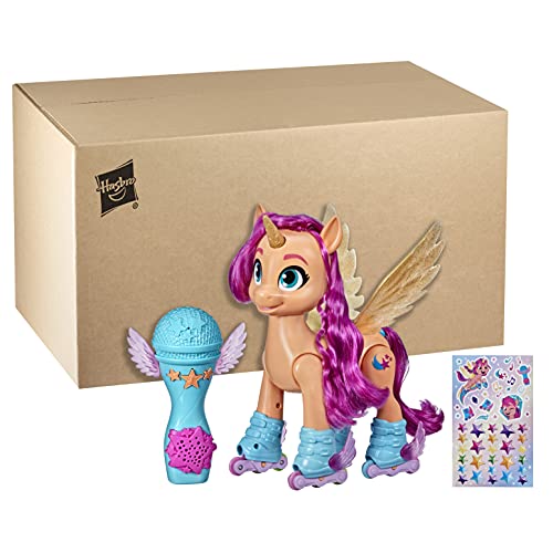 My Little Pony: A New Generation - Sunny Starscout Canta y Patina - Juguete de 22,5 cm con Control Remoto, 50 reacciones, Luces