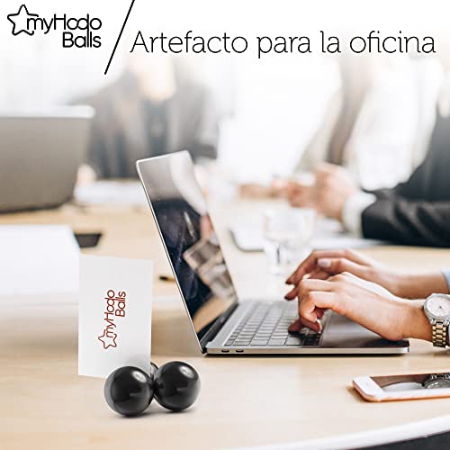 myHodo Bolas Magnéticas Antiestrés de 30mm (3 Piezas), Regalo Ideal, Imanes Antiestrés de Piedra Curativa Bolitas Magnéticas, Bolitas Imanes Extra Grande XXL, Accesorio Tecnológico de Oficina