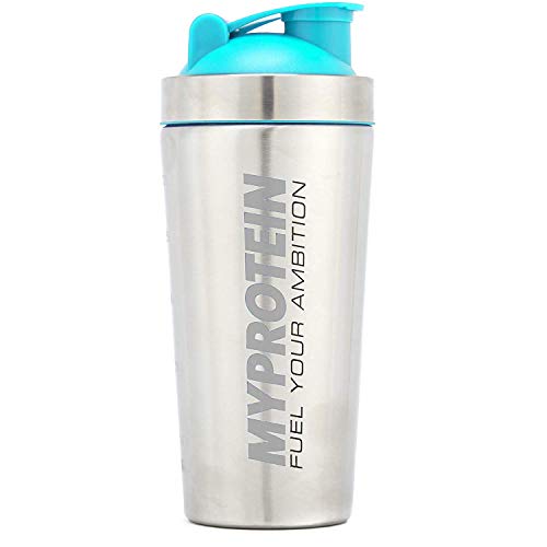 MyProtein Metal Shaker Botella, Adultos Unisex, Plateado (Plateado), Talla Unica