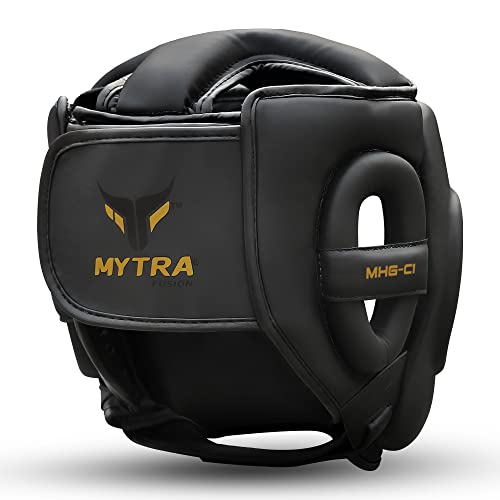 Mytra Fusion Casco Boxeo MMA Kickboxing Grappling Taekwondo Karate Entrenamiento Casco de Boxeo, Talla única para Todos