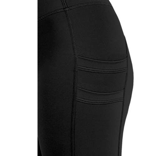 Nakloe | Mallas Deporte Mujer | Leggins Deportivos Mujer | | Ropa Deportiva Mujer | Leggings Mujer | Mallas para Fitness, Yoga, Gym, Running | Cintura Alta (L/XL, Negro)